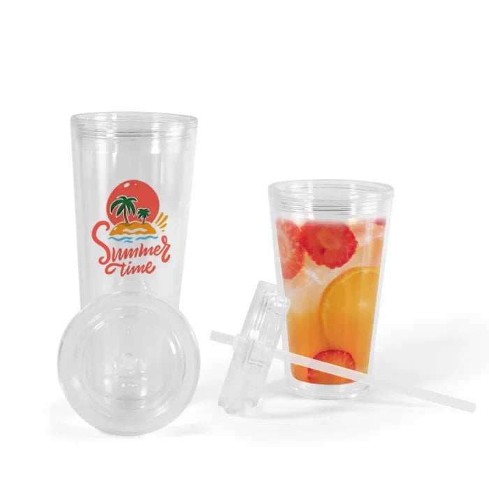 16oz Acrylic Snow Globe Cups