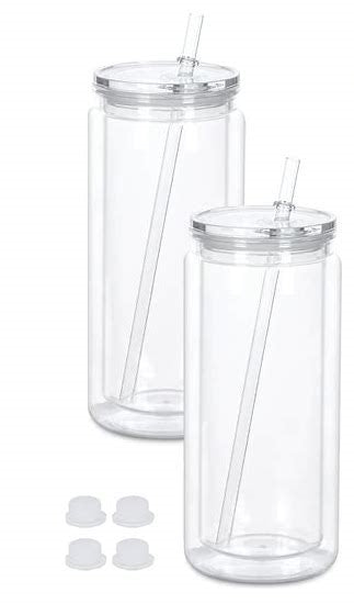 16-20oz Acrylic Snow Globe Cups