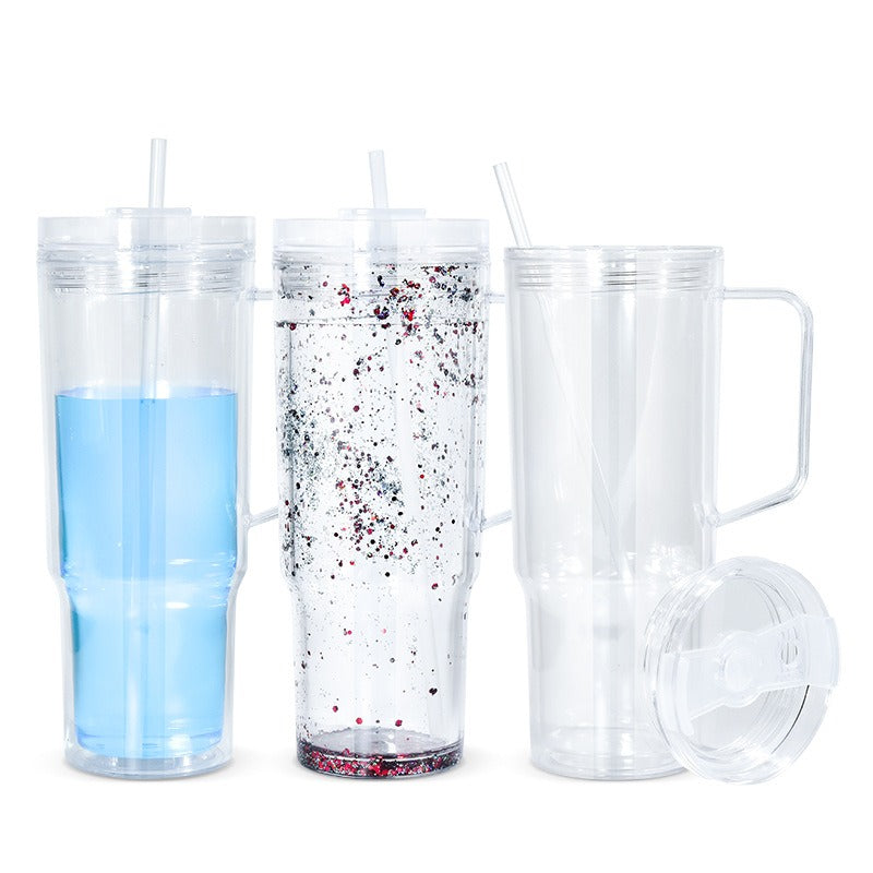40oz Acrylic Snow Globe Tumbler