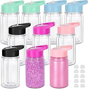 10oz Acrylic Snow Globe Kids Cups